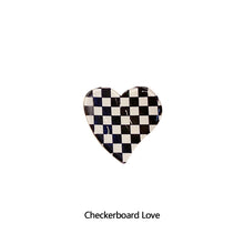 Load image into Gallery viewer, Chic Black And White Checkerboard Small Catch Clip Hair Clip Color Hair Claw Bangs Clip Broken Hair Edge Clip Hairpin
