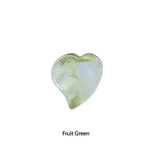 Load image into Gallery viewer, Retro Acetate Heart Shape Small Catch Clip Color Hair Claw Bangs Clip Broken Hair Edge Clip Hairpin