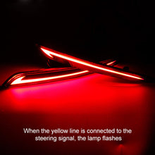 Load image into Gallery viewer, Pair LED Rear Bumper Reflector Driving Tail Brake Taillight Style Red Light Turning Lights For 2013 - 2016 Ford Fusion Mondeo
