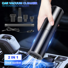 Load image into Gallery viewer, Portable 120W Car Vacuum Cleaner Machine Cord Handheld Auto Powerful Vacuum Wet And Dry Dual-use Cleaner