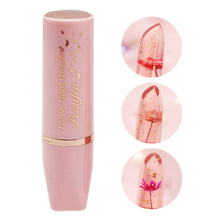 Load image into Gallery viewer, Lip Balm Color Changing Moisturizing Lipstick Flower Gold Foil Lip Gloss Natural Lasting Lip Stick Glaze Lip Primer Makeup Lip Care Oil