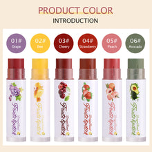Load image into Gallery viewer, Color Changing Lip Balm Moisturizing Lipstick Fruit Flavor Lip Gloss Natural Lasting Lip Stick Glaze Lip Primer Makeup Lip Care Oil