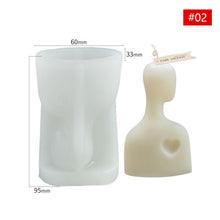Load image into Gallery viewer, DIY Warm Hug Family Candle Silicone Mold 3D Romantic Couple Portrait Lovers Silicone Candle Mold Wedding Gifts Craft Home Decor Supplies
