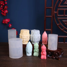 Load image into Gallery viewer, Guanyin Buddha Statue Candle Silicone Mold Silicone Candle Mold Gifts Craft Supplies Home Decor Supplies