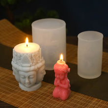 Load image into Gallery viewer, Guanyin Buddha Statue Candle Silicone Mold Silicone Candle Mold Gifts Craft Supplies Home Decor Supplies