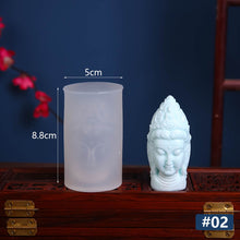 Load image into Gallery viewer, Guanyin Buddha Statue Candle Silicone Mold Silicone Candle Mold Gifts Craft Supplies Home Decor Supplies