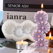 Load image into Gallery viewer, 3D Flower Silicone Candle Mold Aesthetic New Handmade DIY Pillar Scented Candles Making Kit Chocolate Cake Fondant Mould