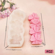 Load image into Gallery viewer, 3D Flower Silicone Candle Mold Aesthetic New Handmade DIY Pillar Scented Candles Making Kit Chocolate Cake Fondant Mould
