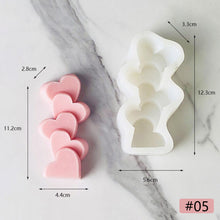 Load image into Gallery viewer, 3D Flower Silicone Candle Mold Aesthetic New Handmade DIY Pillar Scented Candles Making Kit Chocolate Cake Fondant Mould