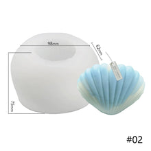 Load image into Gallery viewer, 3D Ocean Shell Candle Mould DIY Plaster Mold Marine Series Conch Scented Candle Making Kit Cake Decoration Handmade Gifts