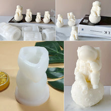 Load image into Gallery viewer, 3D Moon Astronauts Candle Mold Silicone Mold for Candle Making Aromatherapy Soap Scented Candle Plaster Wax Crystal Resin Mold