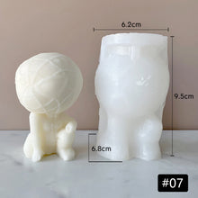 Load image into Gallery viewer, 3D Moon Astronauts Candle Mold Silicone Mold for Candle Making Aromatherapy Soap Scented Candle Plaster Wax Crystal Resin Mold