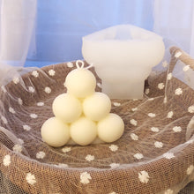 Load image into Gallery viewer, Woolen Ball Candle Mold Handmade Silicone Candles Making Woolen Soap Molds Home Decoration Mold Wedding Gift