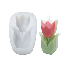 Load image into Gallery viewer, Tulip Flower Candle Silicone Mold DIY Flowers Candle Making Soap Resin Chocolate Mold Birthday Gifts Craft Home Decor