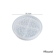Load image into Gallery viewer, Circular Rectangular Diamond Grain Storage Box Silicone Molds for Jewelry Making Heart Shape Cut Mold DIY Crystal Epoxy Gift Box Jewelry Tools Moulds