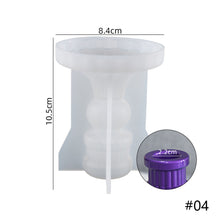 Load image into Gallery viewer, Roman Solid Column Candle Holder Silicone Molds 3D Stripe Pillars Decoration Molds For Resin Wedding Home Table Decor