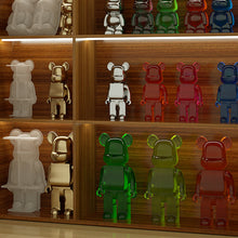 Load image into Gallery viewer, DIY Cartoon Violent Bear Figure Plaster Candle Mould Beabrick Bear Candle Silicone Mold Crystal Epoxy Resin Mold Gifts Craft Home Decor Supplies
