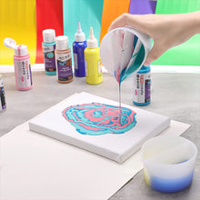 Load image into Gallery viewer, Silicone Color Cup Split Color Mixing Cup Toning Dispensing Cup DIY Craft Casting Tool Fluid Art Split Cups Jewelry Making Tools