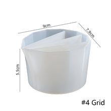 Load image into Gallery viewer, Silicone Color Cup Split Color Mixing Cup Toning Dispensing Cup DIY Craft Casting Tool Fluid Art Split Cups Jewelry Making Tools