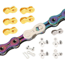 Load image into Gallery viewer, 2Pcs 6/7/8/9/10/12 Speed Bicycle Chain Connector Lock Quick Link Road Bike Magic Buckle Master Bicycle Joint Cycling Parts Gold