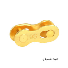 Load image into Gallery viewer, 2Pcs 6/7/8/9/10/12 Speed Bicycle Chain Connector Lock Quick Link Road Bike Magic Buckle Master Bicycle Joint Cycling Parts Gold