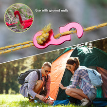 Load image into Gallery viewer, 10Pcs Adjustable Camping Tent Cord Rope Buckle Tensioners Fastener Kit Wind Rope Stopper Buckle Outdoor Camping Tents Securing