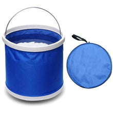 Load image into Gallery viewer, 9/11/13L Multifunctional Portable Folding Bucket with Bag Outdoor Car Wash Fishing Backpack Camping Hiking Trip Cleaning Tool