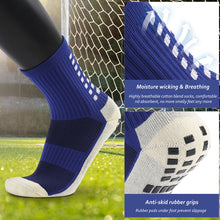 Load image into Gallery viewer, Mid-tube Classical Anti-slip Soccer Socks Men Women Outdoor Sport Grip Football Socks Grip Socks