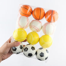 Load image into Gallery viewer, 3Pcs Squeeze Ball Children Toy Football Basketball Baseball Tennis Slow Rising Soft Squishy Stress Relief Antistress Novelty Gag Toy