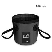 Load image into Gallery viewer, 12L/20L Portable bucket Outdoor Water Bags Folding Bucket Travel Water Storage Bag Washbasin Fishing Bait Bucket Tackle Tools