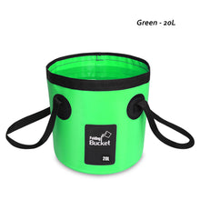 Load image into Gallery viewer, 12L/20L Portable bucket Outdoor Water Bags Folding Bucket Travel Water Storage Bag Washbasin Fishing Bait Bucket Tackle Tools