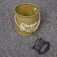 Load image into Gallery viewer, Folding Fishing Bucket Live Fish Box Car Wash Bathroom Kitchen Bucket Fishing Bait Buckets Tackle Tools for Fishing Tackle