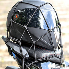 Load image into Gallery viewer, 30*30cm Universal Motorcycle 6 Hooks Helmet Elastic Net Bag Motorbike Luggage Net Mesh Web Bungee Helmet Bike Tank Car styling