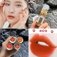 Load image into Gallery viewer, Sweet Milk Bear Velvet Matte Embroidery Lipstick Smooth Long Lasting Women Girls Waterproof Moisturizing Lip Makeup Cosmetics
