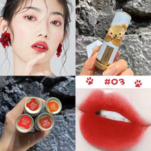 Load image into Gallery viewer, Sweet Milk Bear Velvet Matte Embroidery Lipstick Smooth Long Lasting Women Girls Waterproof Moisturizing Lip Makeup Cosmetics