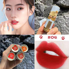 Load image into Gallery viewer, Sweet Milk Bear Velvet Matte Embroidery Lipstick Smooth Long Lasting Women Girls Waterproof Moisturizing Lip Makeup Cosmetics