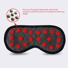 Load image into Gallery viewer, Magnetic Sleep Goggles Shadow Cover Far Infrared Magnetic Eyemask Soft Elastic Band Adjustable Travel Portable Eye Mask Blindfold