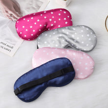 Load image into Gallery viewer, Soft Star Blackout Sleep Eye Mask Home Outdoor Travel Blackout Comfortable Eye Mask Simulation Silk Eye Mask Unisex Blindfold