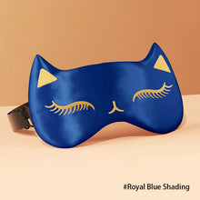 Load image into Gallery viewer, Double-sided Fox Imitation Silk Sleep Mask The Night Women Men Adult Relax Nap Eye Cover Lunch Break Travel Health Blindfolds