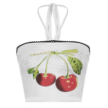 Load image into Gallery viewer, Age-reducing Cherry Print Halterneck Tank Top Vest Women Girls Outer Wear Sexy Hot Tube Tops