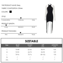 Load image into Gallery viewer, Round Neck Halterneck Sleeveless Slim Hip Dress Women Solid Color Street Shooting Hot Girl Short Dress