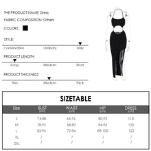 Load image into Gallery viewer, New Fashion Sexy Backless Cutout Slim Fit Dress Halterneck Crop Top Outer Wear Two-piece Long Dress