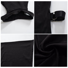 Load image into Gallery viewer, Summer Sleeveless Cutout Side Slit High Waist Dress Solid Color Pullover Halterneck Super Sexy Hollow Side Beauty Dress