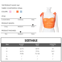 Load image into Gallery viewer, Solid Color Lace-up Sleeveless Side Cutout Umbilical Mesh Crop Top Pullover Women Sexy Slim Tank Tops