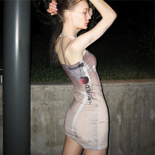 Load image into Gallery viewer, Sexy Off-shoulder Tops Lingerie Print Tube Top Y2k Street Style Cool High Wiast Hip Tight Slim Dress