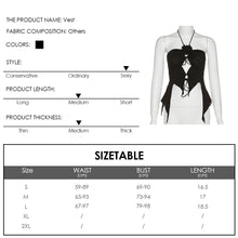Load image into Gallery viewer, Off-shoulder Sleeveless Crop Tank Top Solid Color Sexy Halter Neck Hollow Summer Fashion Strappy Vest
