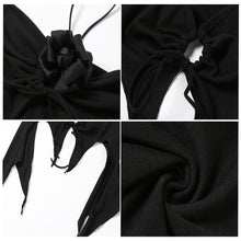 Load image into Gallery viewer, Off-shoulder Sleeveless Crop Tank Top Solid Color Sexy Halter Neck Hollow Summer Fashion Strappy Vest