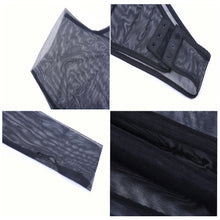 Load image into Gallery viewer, Turtleneck Sexy See-through Onesies Bodysuit Single-sleeve Mesh Hollow Perspective Shirt Jumpsuit