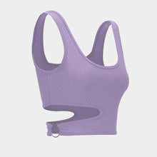 Load image into Gallery viewer, Sleeveless U-neck Solid Color Tight Waist Slim Solid Color Knit Sweater Summer Top Vest