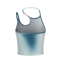 Load image into Gallery viewer, Hot Girls Irregular Halterneck Spaghetti Straps Cool Metal T-shirt Top Contrast Colors Suspenders Vest